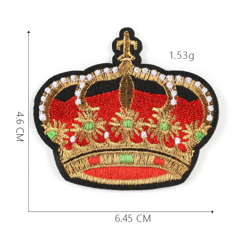 Crown Cloth Sticker Badge Styling Patch High-End Boutique Clothing Accessories Can Be Customized Processing - Image 3