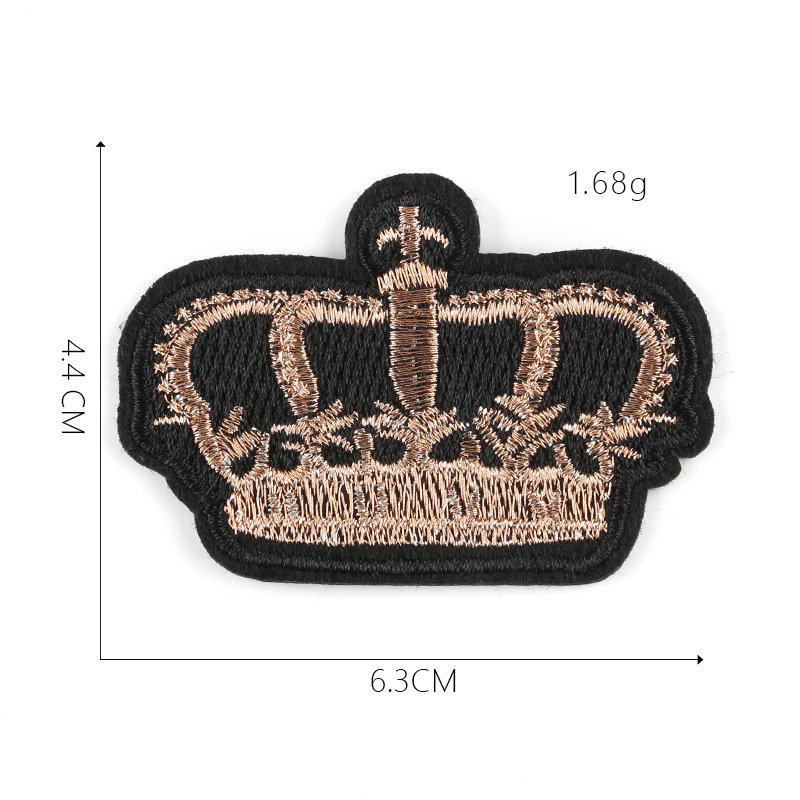 Crown Cloth Sticker Badge Styling Patch High-End Boutique Clothing Accessories Can Be Customized Processing - Image 4