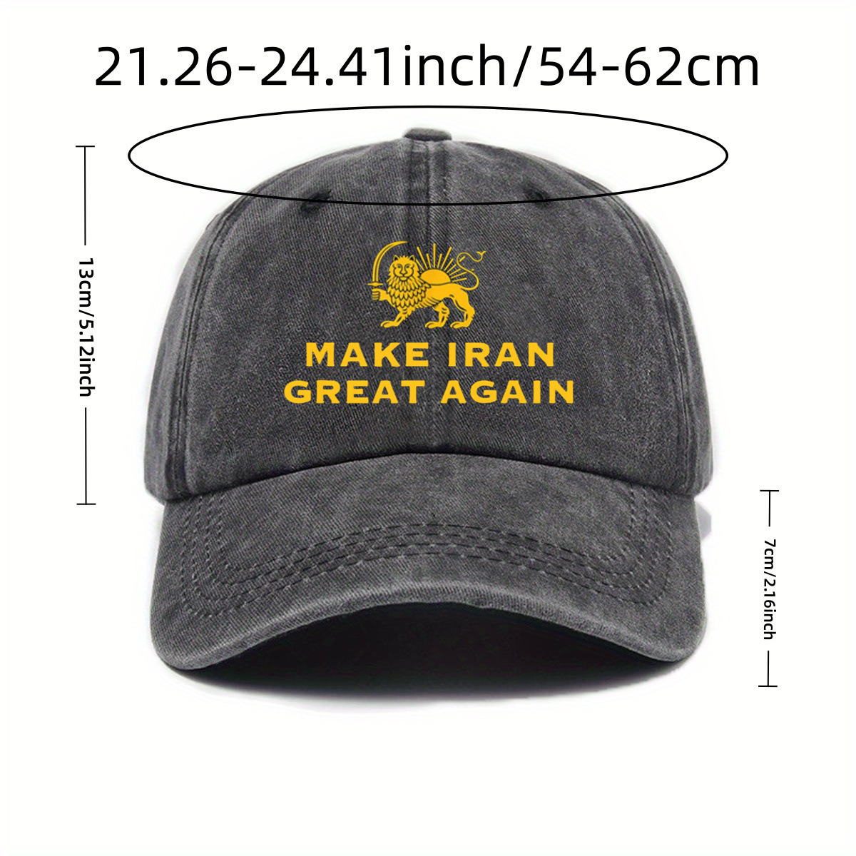Washable Baseball Cap With A Curved Brimperfect For Spring And Summer Outdoor Sun Protection - Image 5