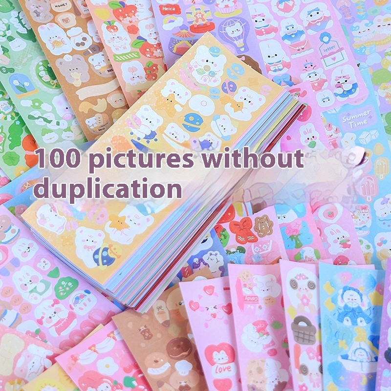 Stickers Cute Laser Journal Stickers PVC Waterproof Notebook Stickers DIY Stickers Suit - Image 9