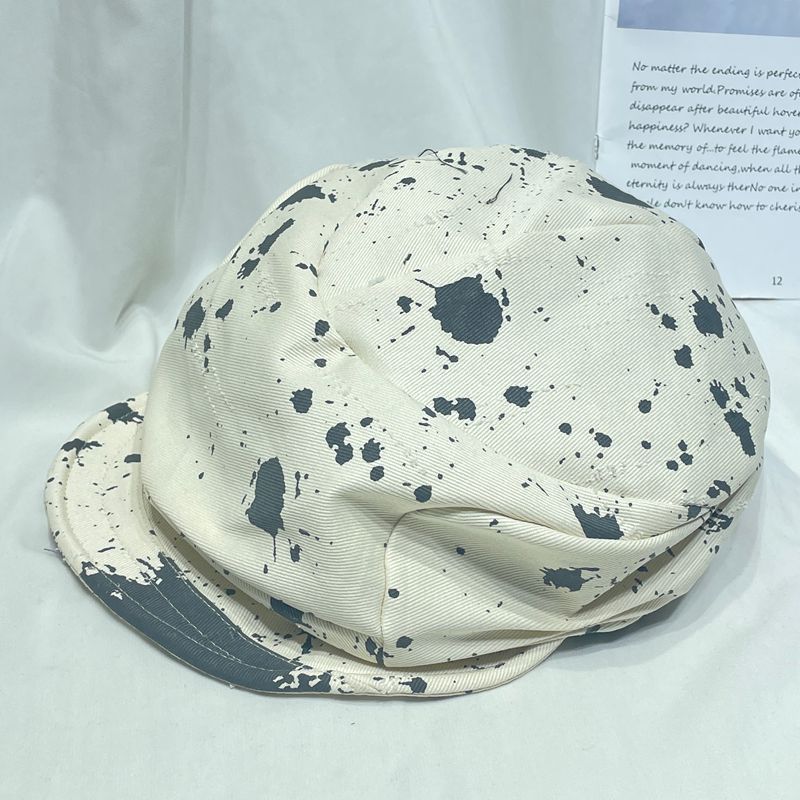 American-style Retro Chic Leopard-print Beret For Women - Image 6