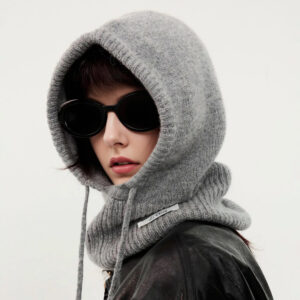 Cashmere Knitted Beanie With Earflaps