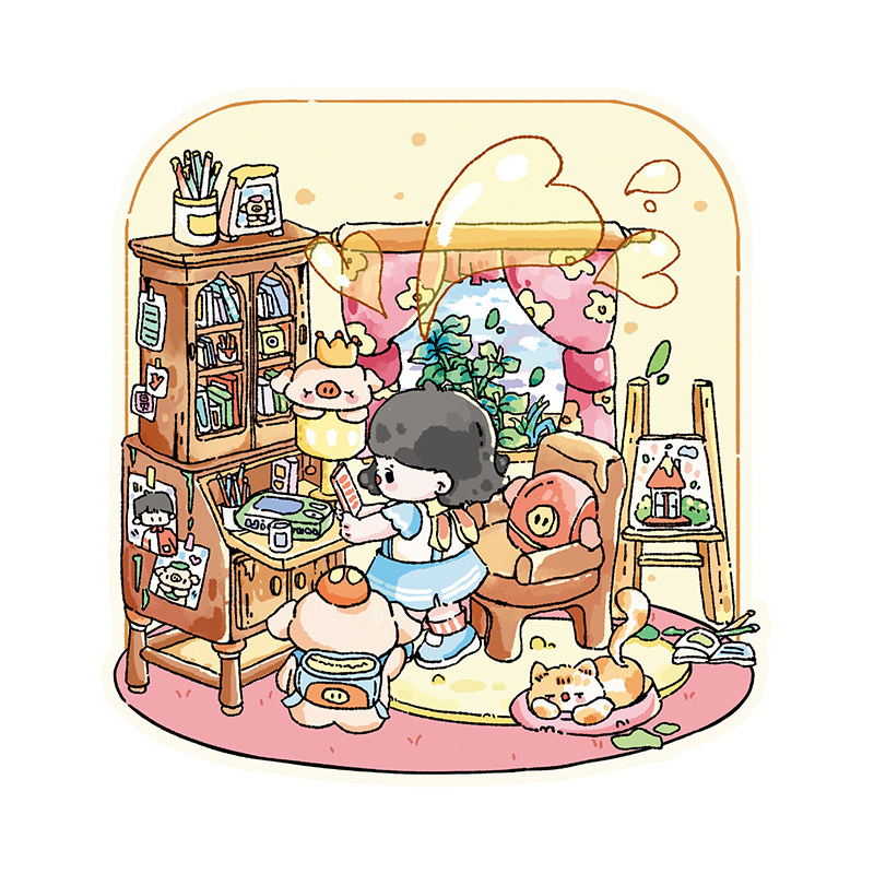 Diy Notebook Decompression Stacking Miniature Sticker - Image 10