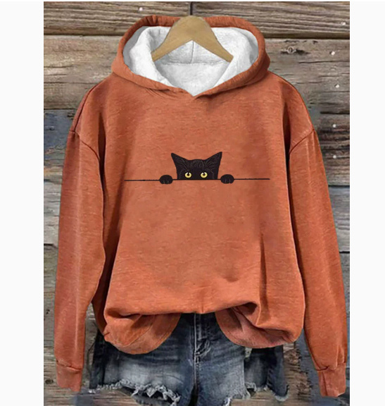 Womens Retro Jacquard Loose Crew-Neck Sweater - Image 2