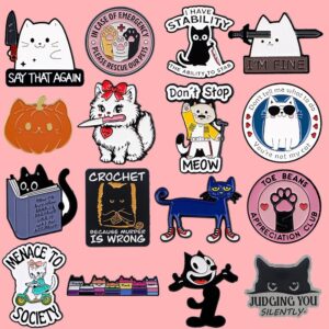 Cat Mi Quotes Brooch Badge For Clothing And Backpacks Stylish Accessories